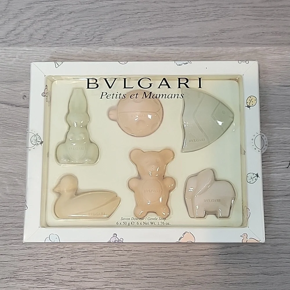 NEW BVLGARI Petits et Mamans Gentle Soap Coffret Set 6X50 g duck elephant bear
